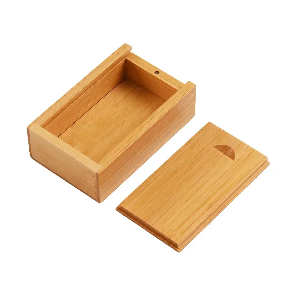 Solid Wood Storage Boxes With Sliding Top image 1