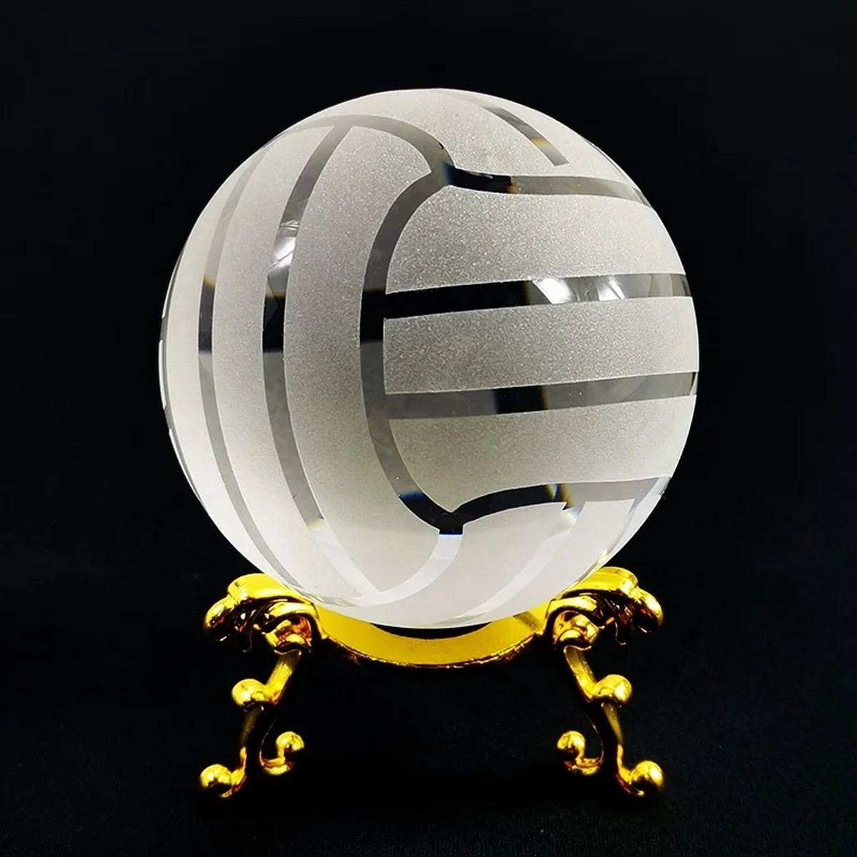 Sports Crystal Trophy - Volleyball image