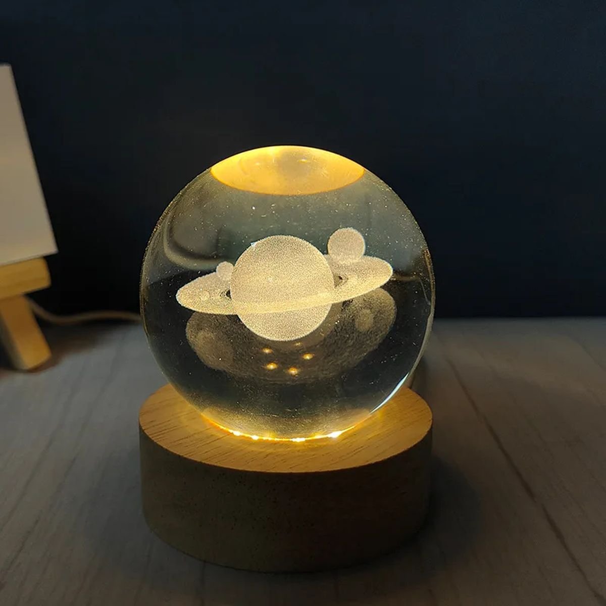 New 3D LED Crystal Ball - Saturn image