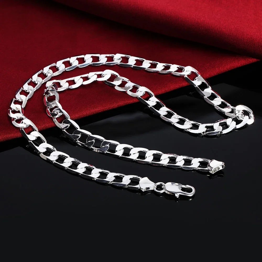 Sterling Silver 6MM 20inches Chain Necklace image 3