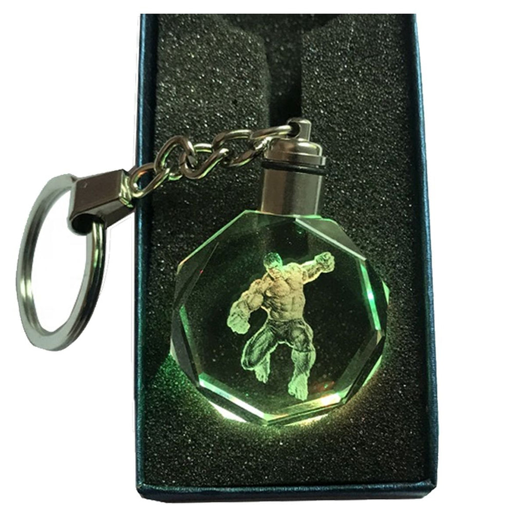 Keyring the Avengers Crystal Glass Keychain with Led Light image 1