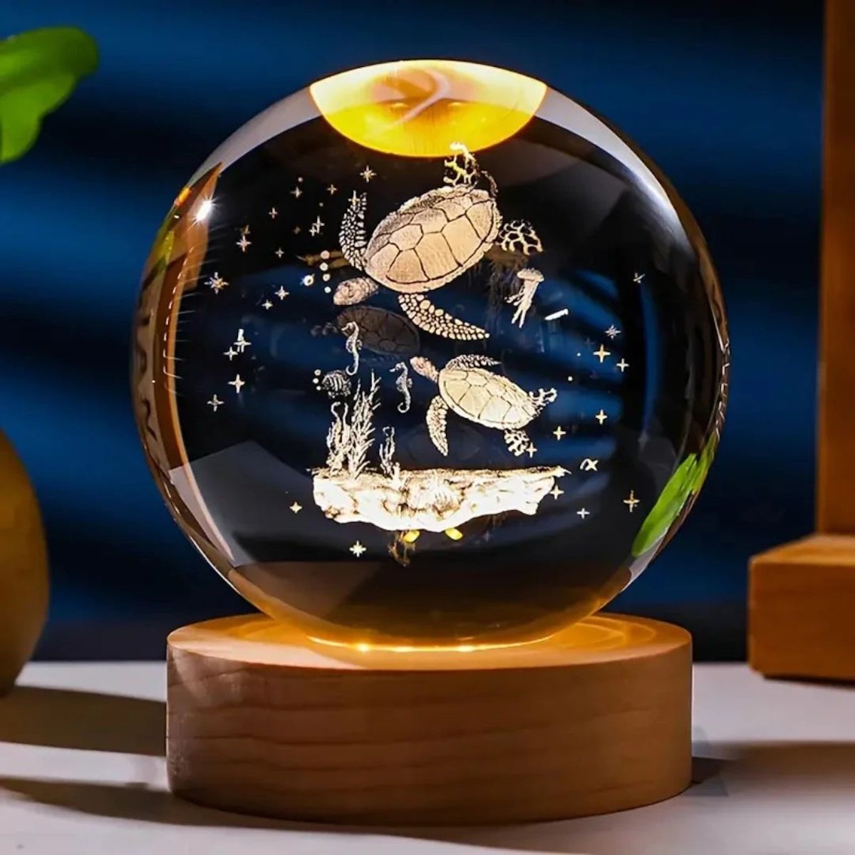 3D Turtle crystal ball image 5