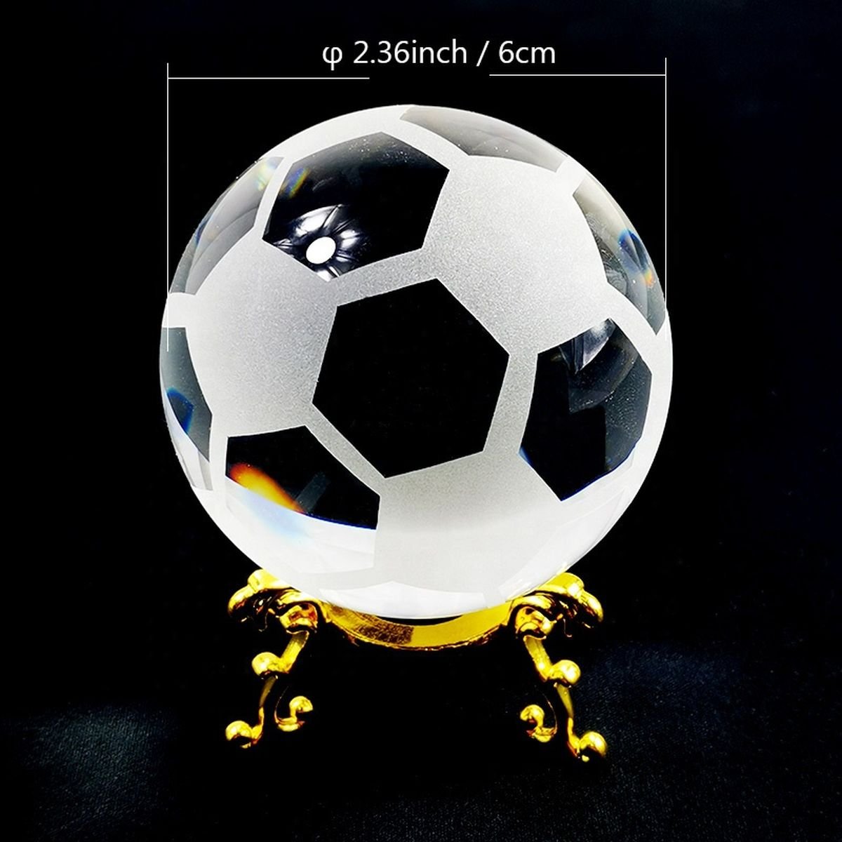 Sports Crystal Trophy - Football image