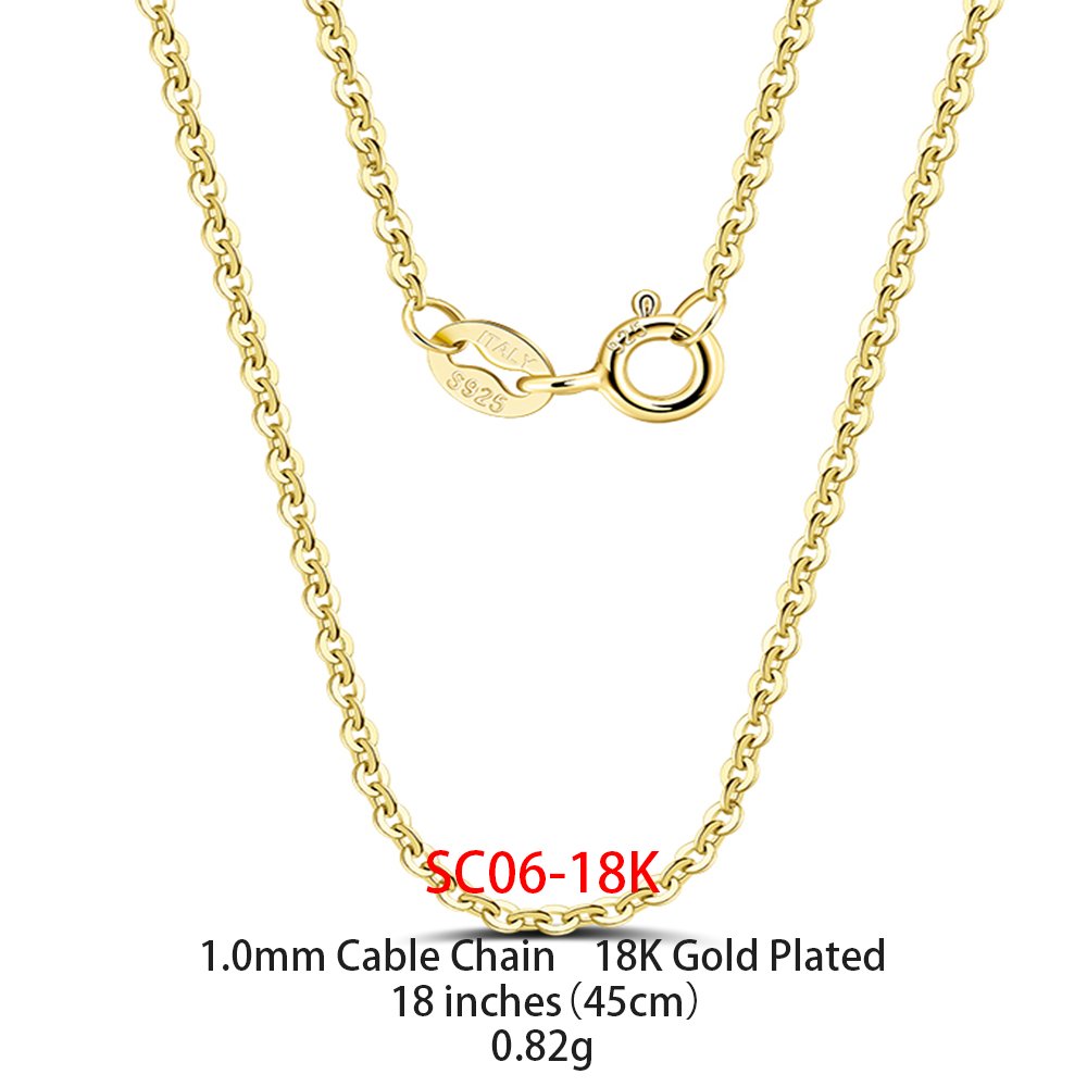 Gold Plated Jewellery - 18 inches(45cm), SC06-18K image