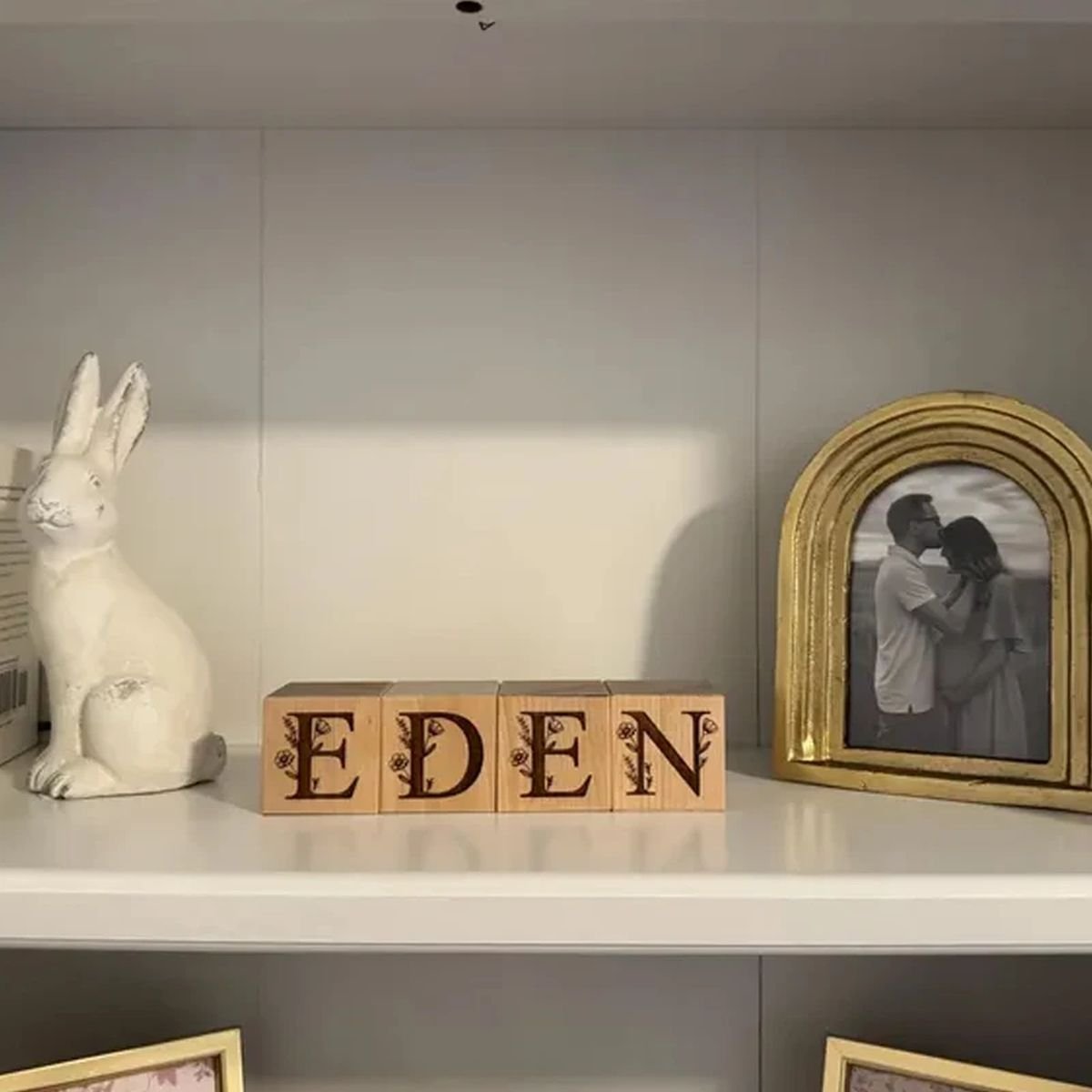 Engraved Wood Name Blocks image 1