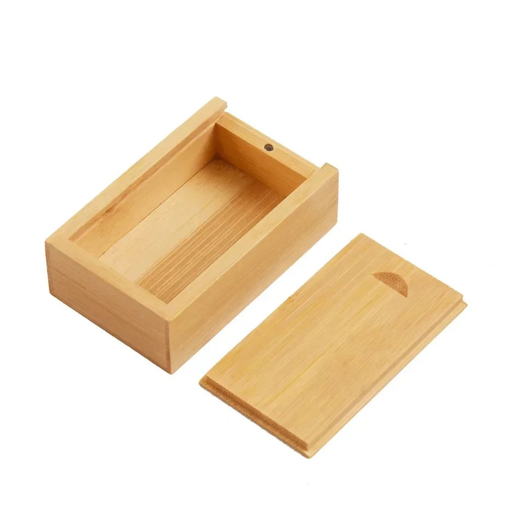 Solid Wood Storage Boxes With Sliding Top - Blank, Maple Wood image