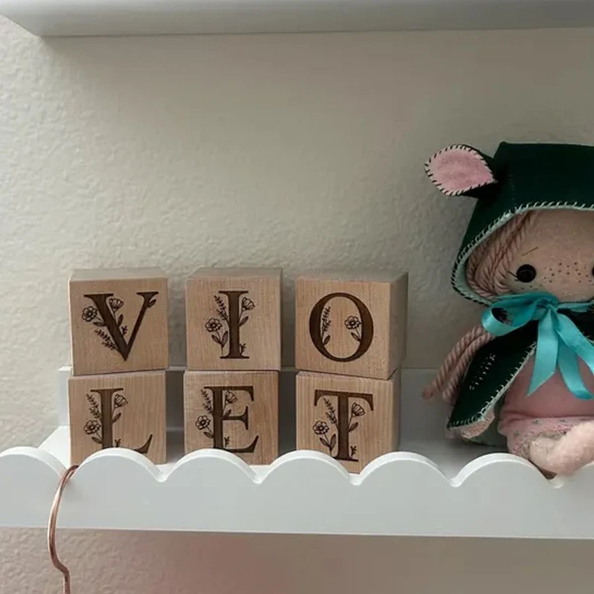 Engraved Wood Name Blocks image 5