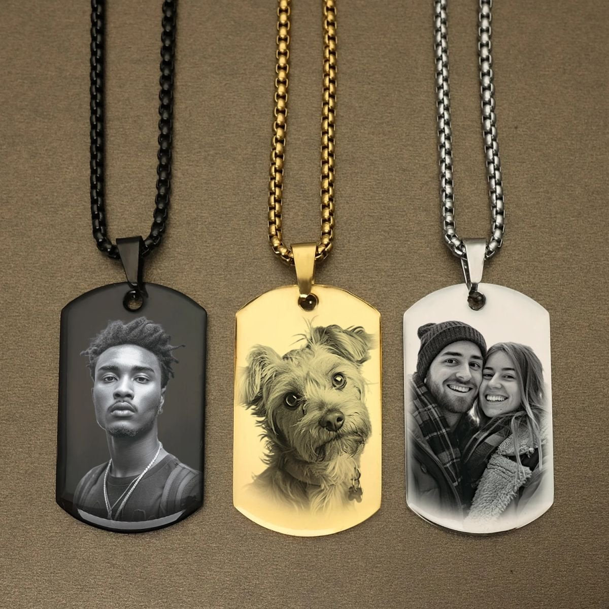 Custom Photo and Message Necklace Pendant image 3