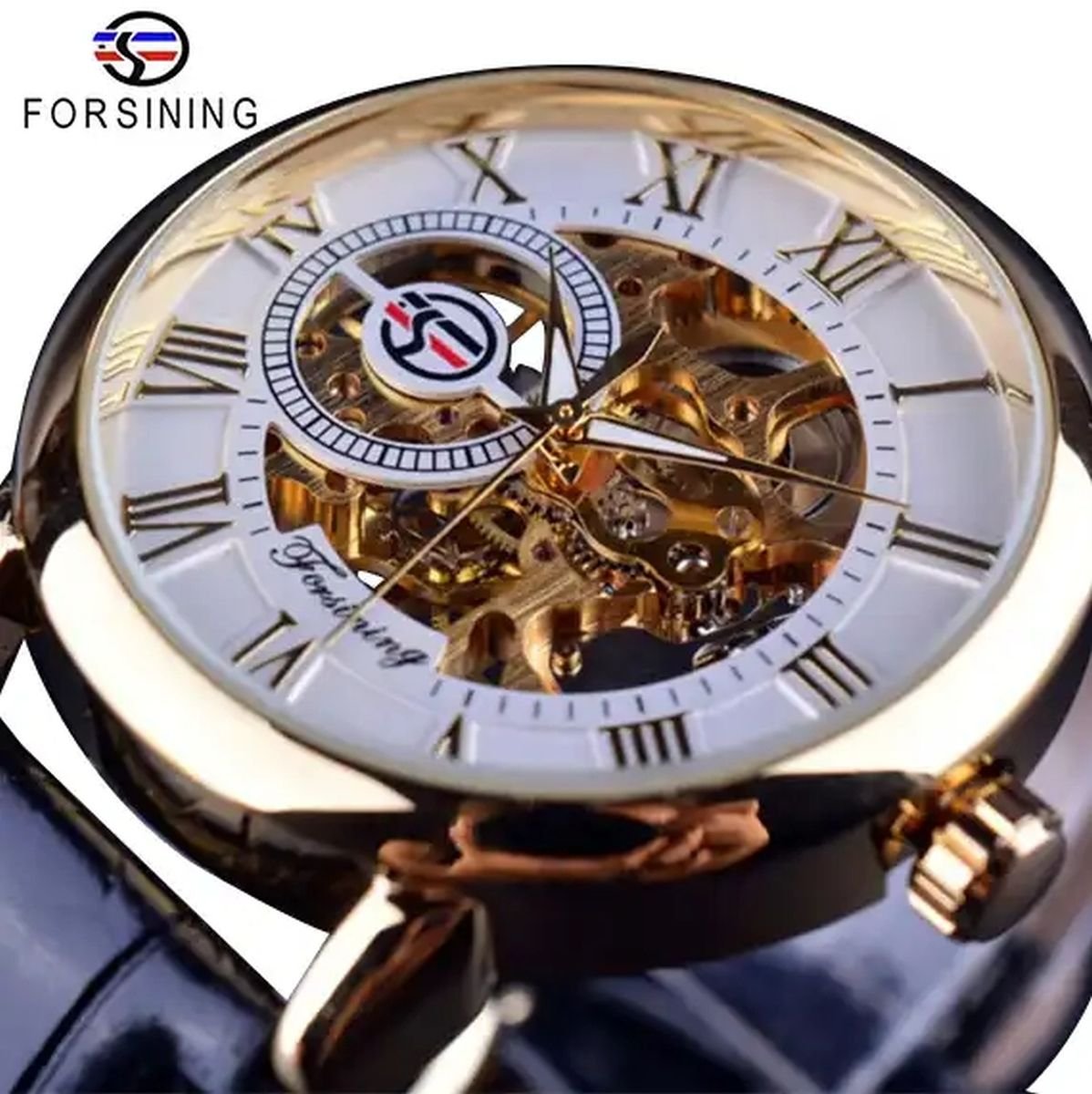 Automatic Mechanical Watch - Gold White image