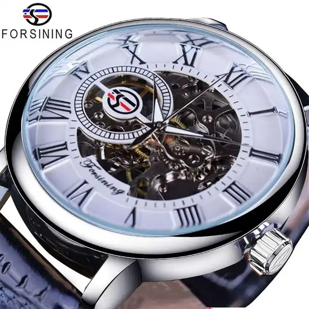 Automatic Mechanical Watch - silver white image