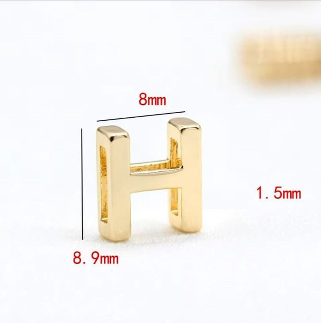 26 Alphabet Charms Initial Letter Shaped Beads image 5