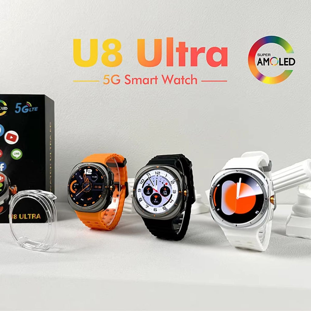 U8 Ultra 5G Android Smartwatch - 3GB+32GB Global Version for Men 2025 image 7