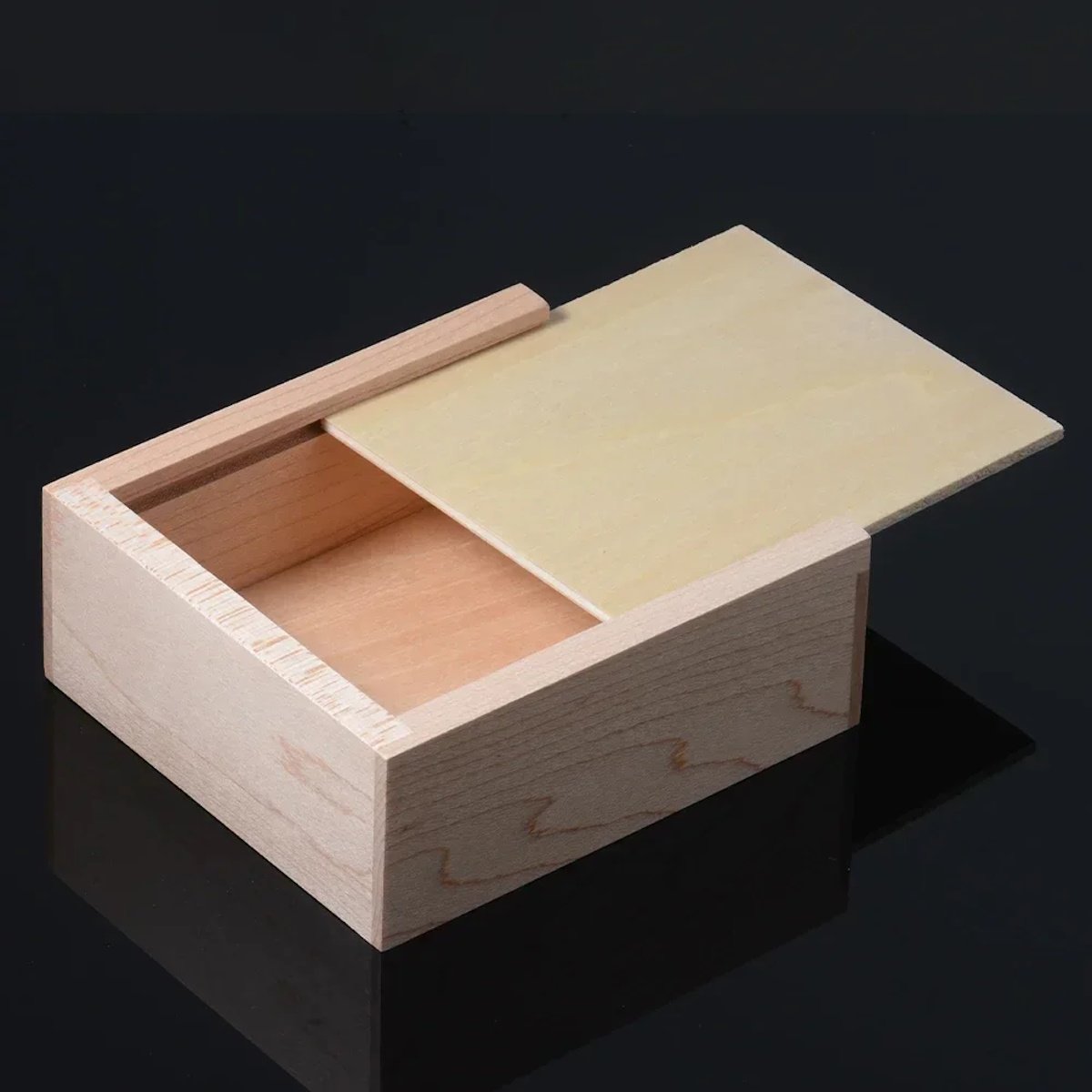 Square Wooden Storage Box image 0