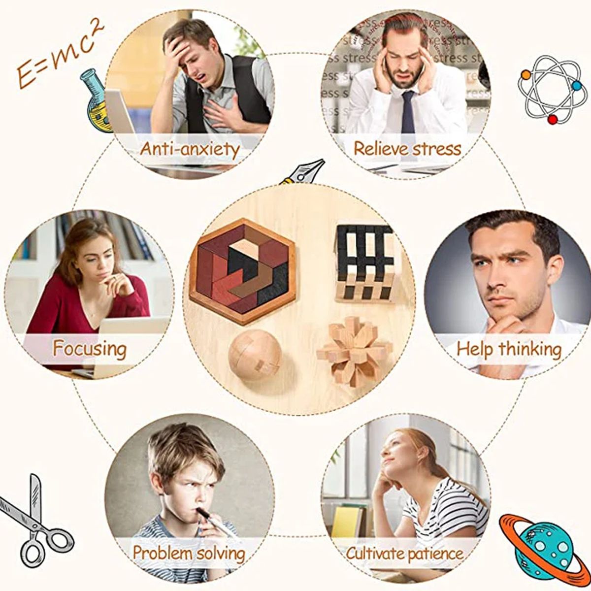 Wooden Puzzle 3D