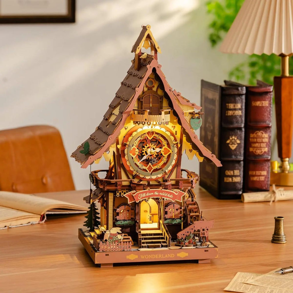 Robotime Rokr 3D Wooden Puzzle Cuckoo Clock Kit
