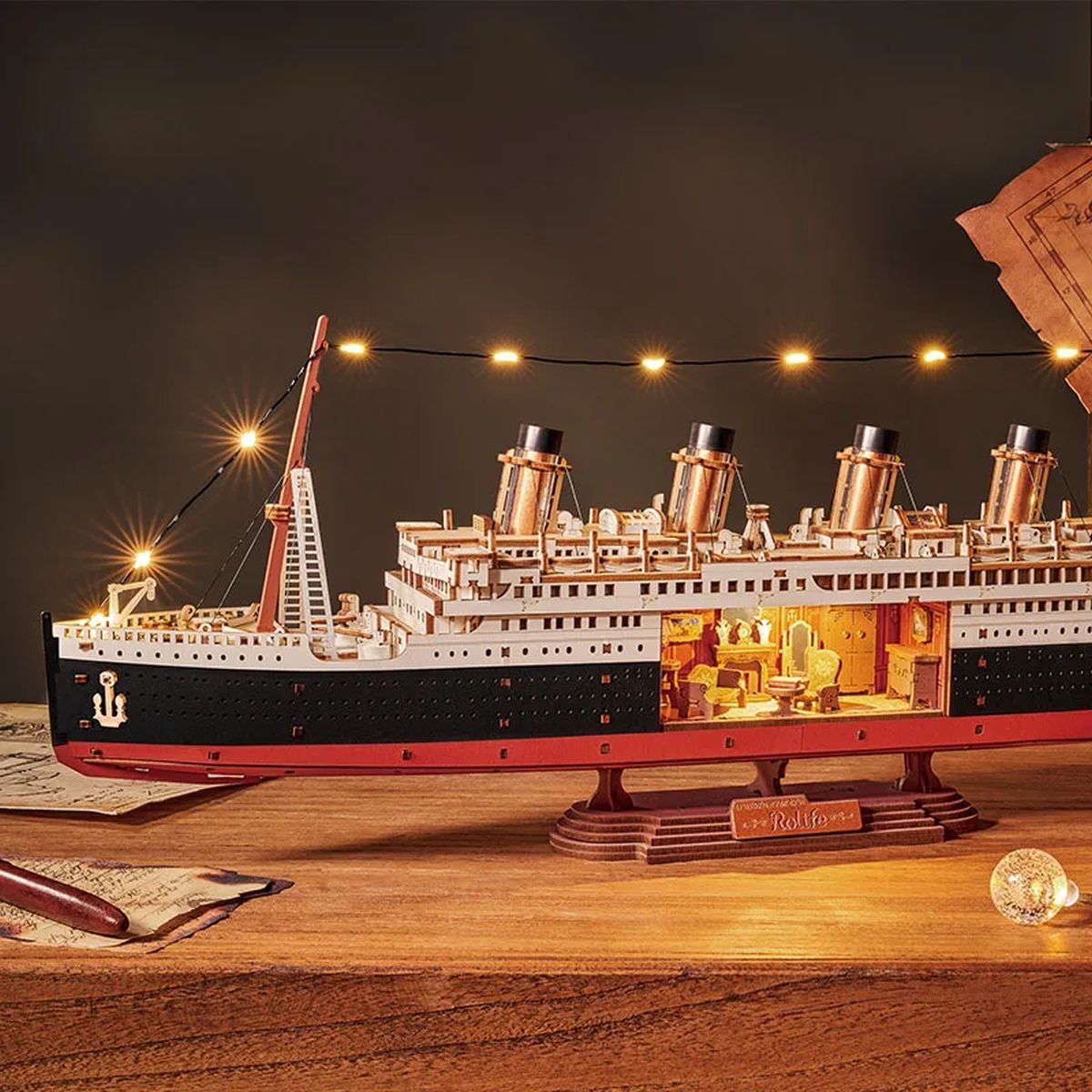 ROBOTIME Rolife Classic Luxury Cruise Ship 3D Puzzle
