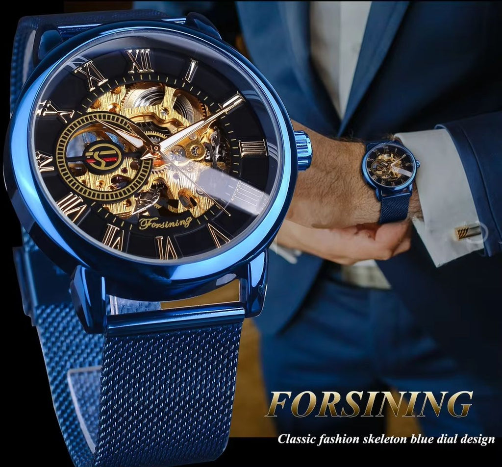 Forsining Men's Luxury Skeleton Watch