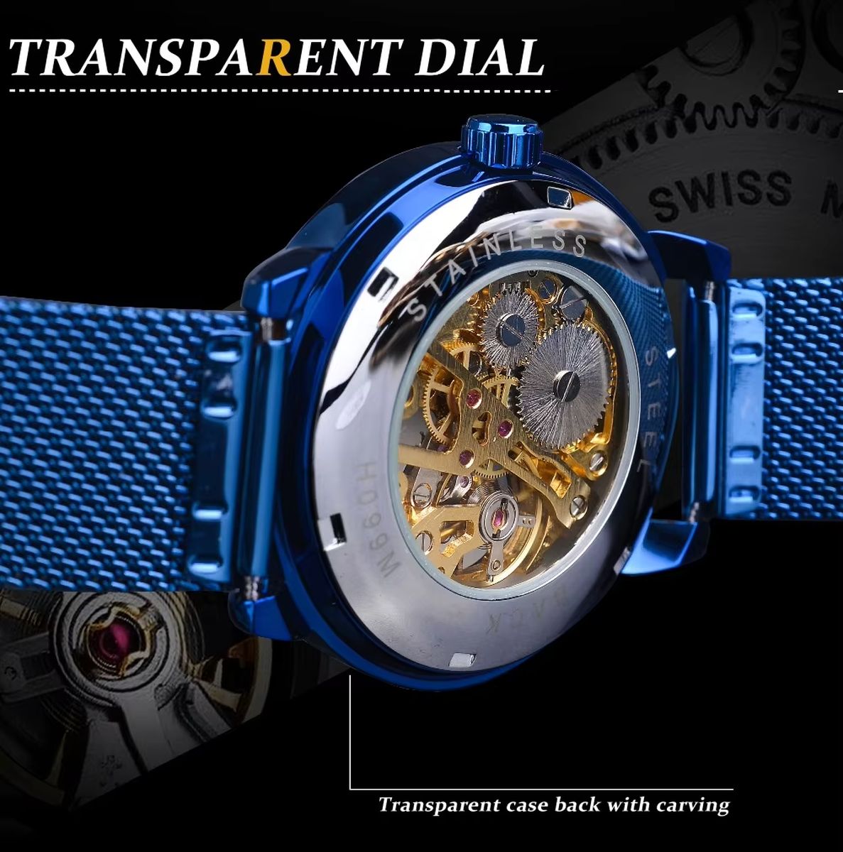 Forsining Men's Luxury Skeleton Watch