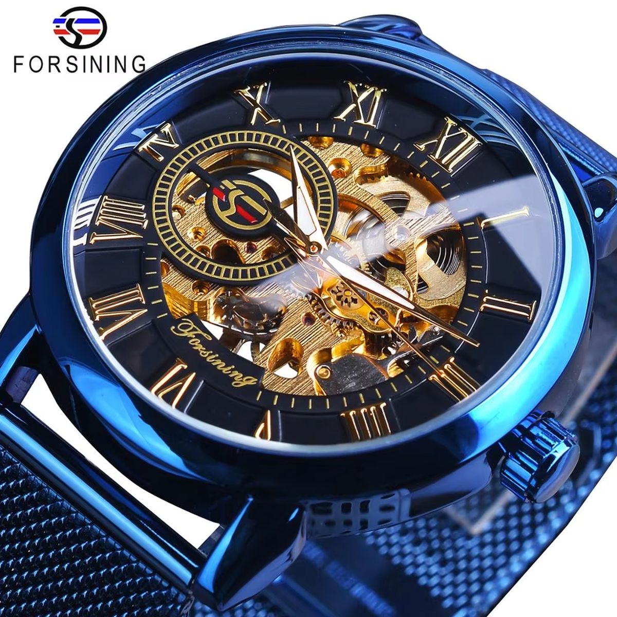 Forsining Men's Luxury Skeleton Watch