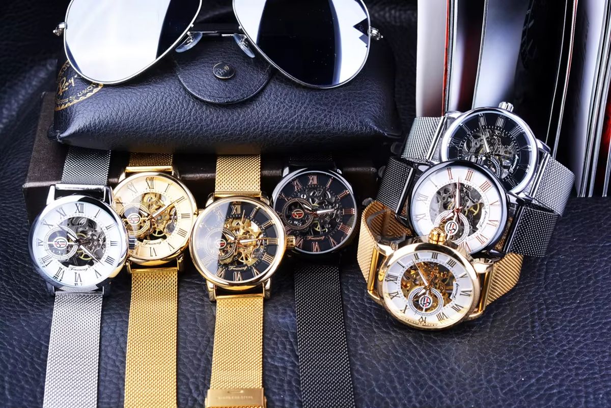 Forsining Men's Luxury Skeleton Watch