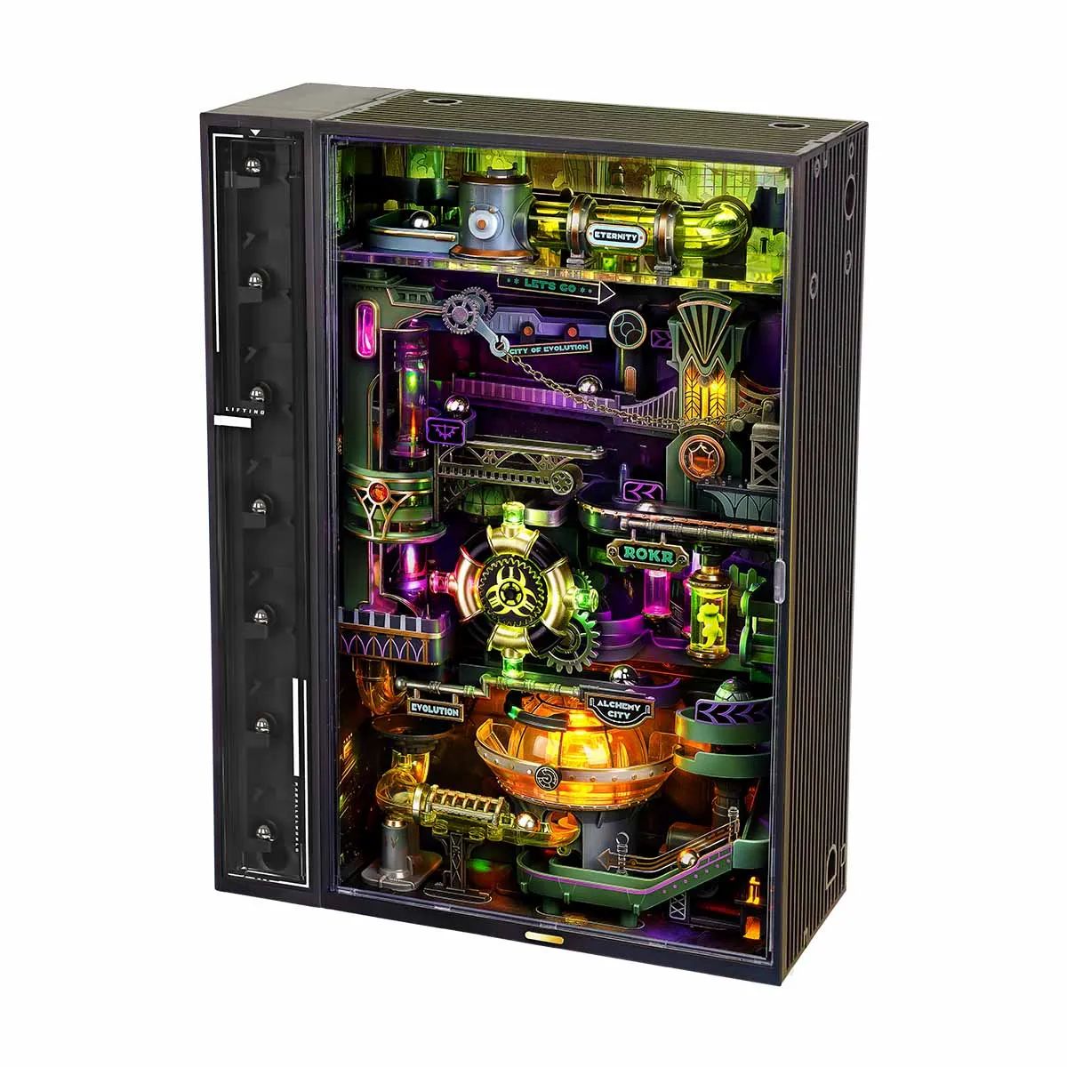 Robotime Rokr Marble Run Cyberpunk Gift 3D Puzzle Model Gaming Decoration Automatic DIY Home Decor for Men
