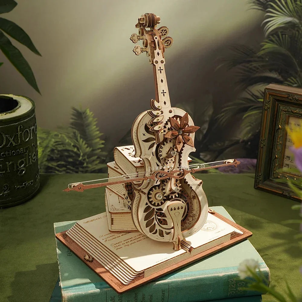 Robotime ROKR 3D Wooden Puzzle Magic Cello