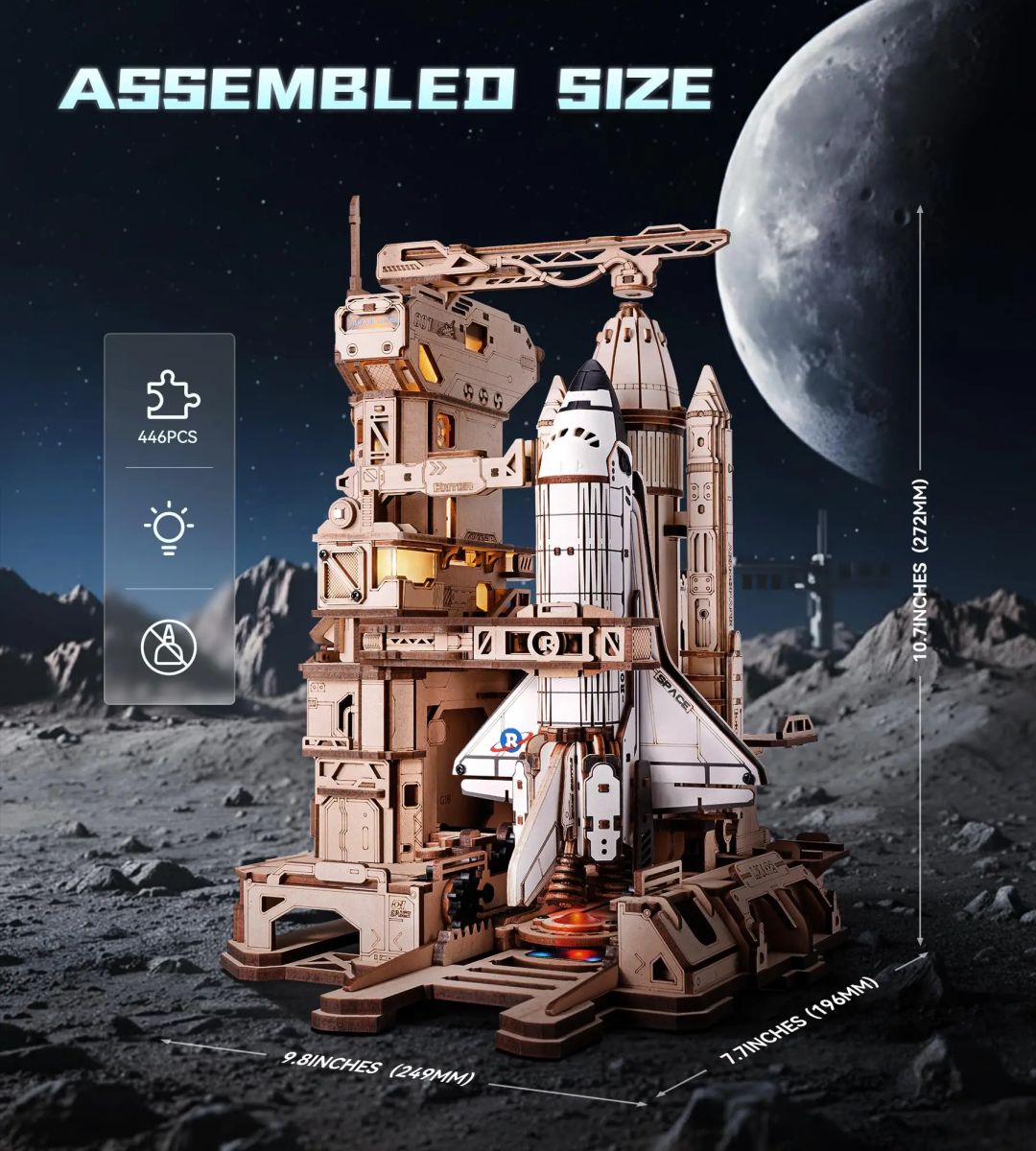 Robotime Space Shuttle 3D Wooden Puzzle