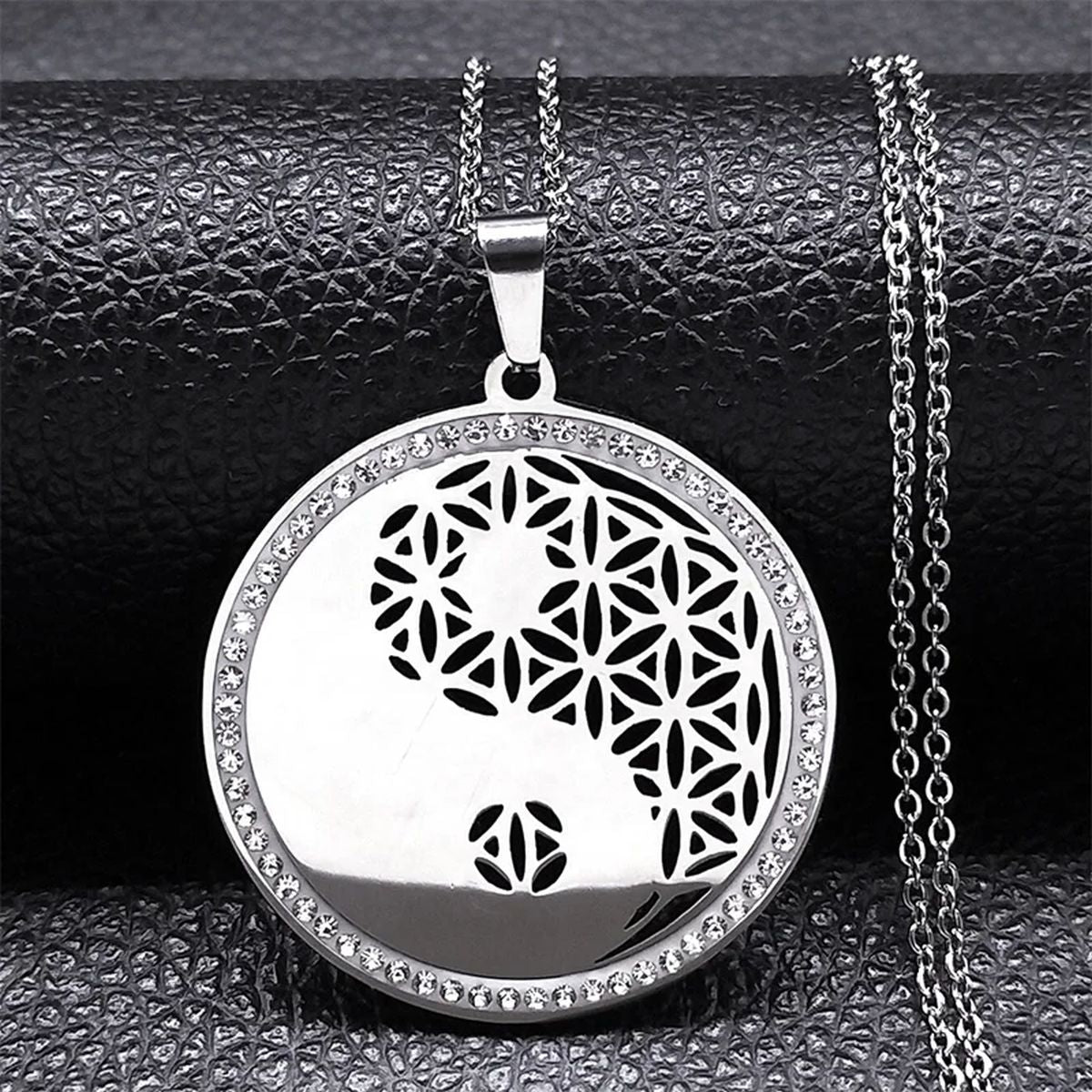 Tree of Life Crystal Stainless Steel