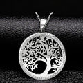 Tree of Life Crystal Stainless Steel