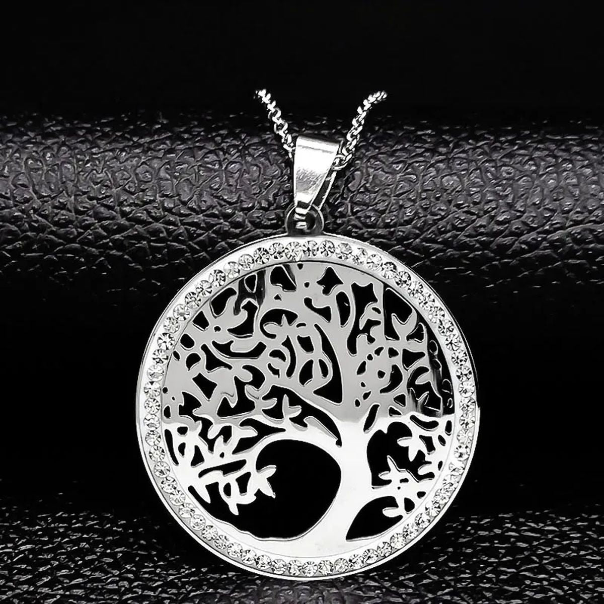Tree of Life Crystal Stainless Steel
