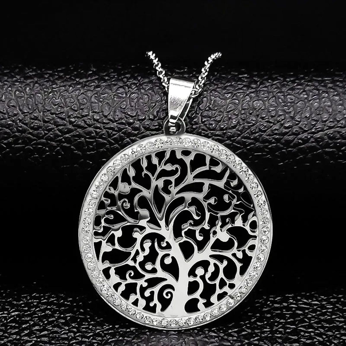 Tree of Life Crystal Stainless Steel