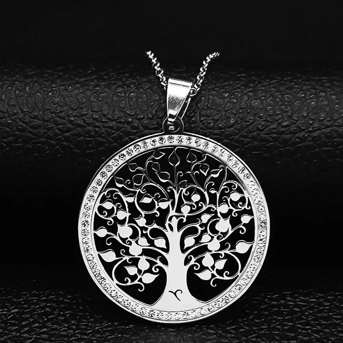 Tree of Life Crystal Stainless Steel