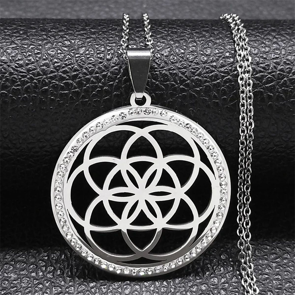 Tree of Life Crystal Stainless Steel