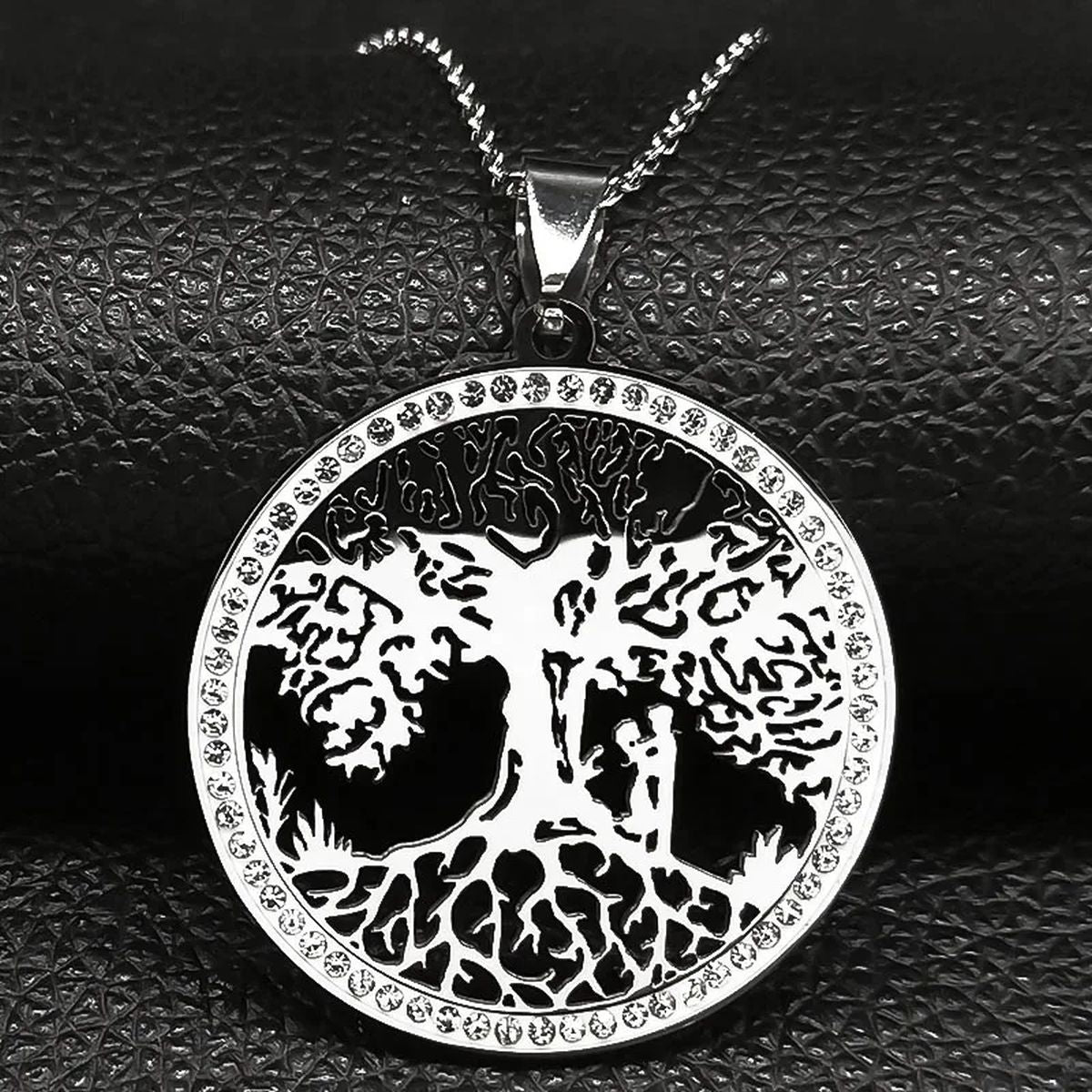 Tree of Life Crystal Stainless Steel