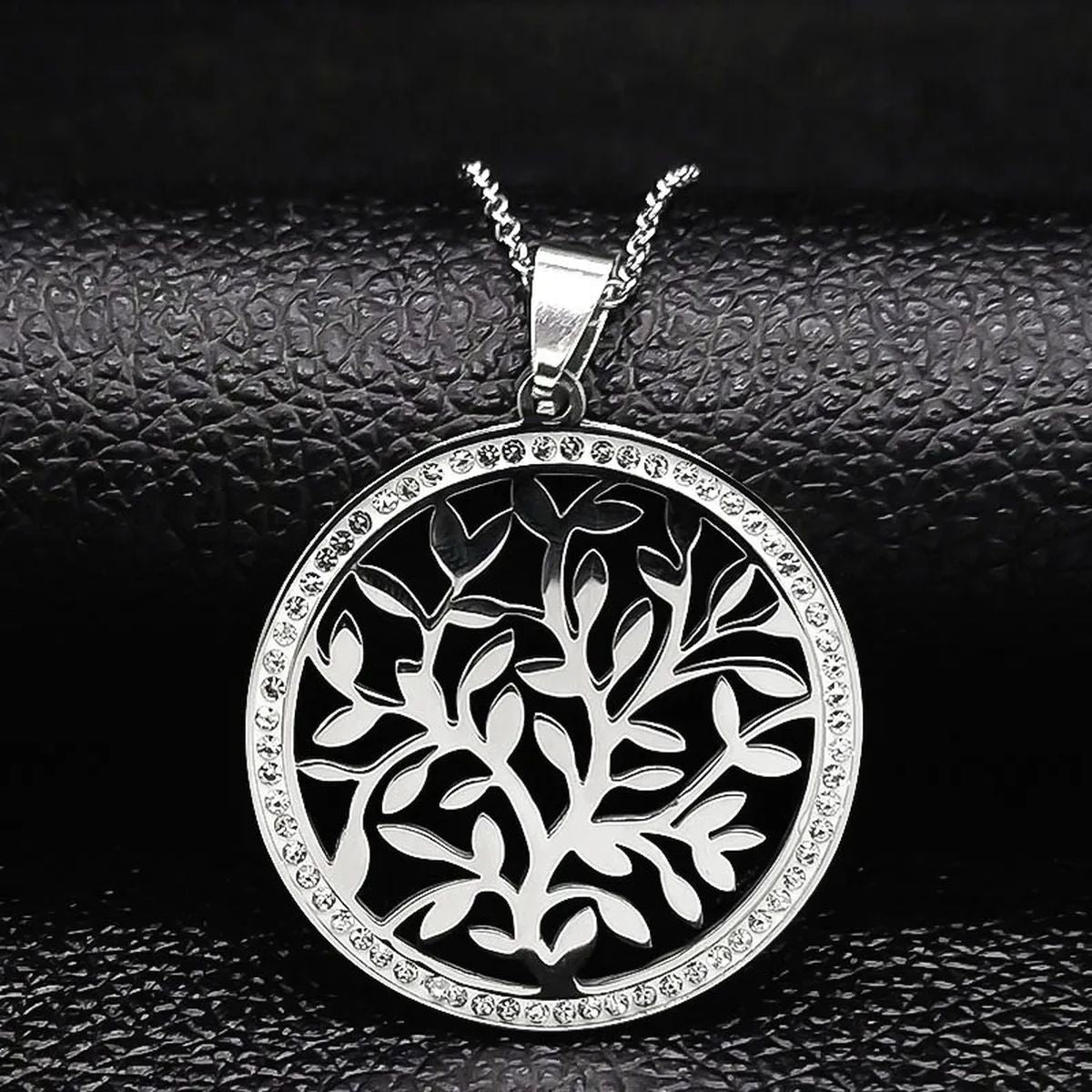 Tree of Life Crystal Stainless Steel