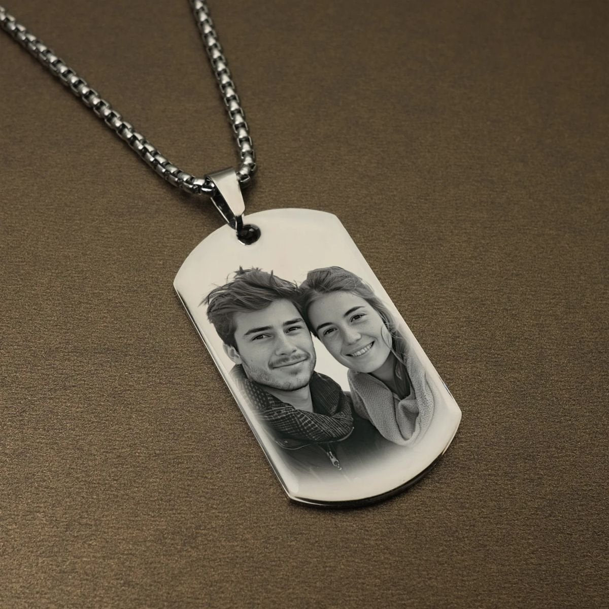 Custom Photo and Message Necklace Pendant image 4