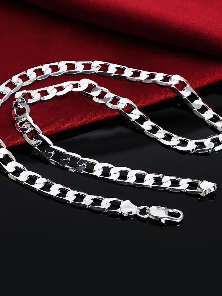 Sterling Silver 6MM 20inches Chain Necklace image 5