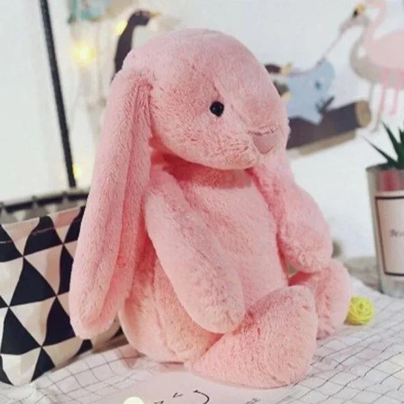 Easter Bunny - rose red, custom left ear image
