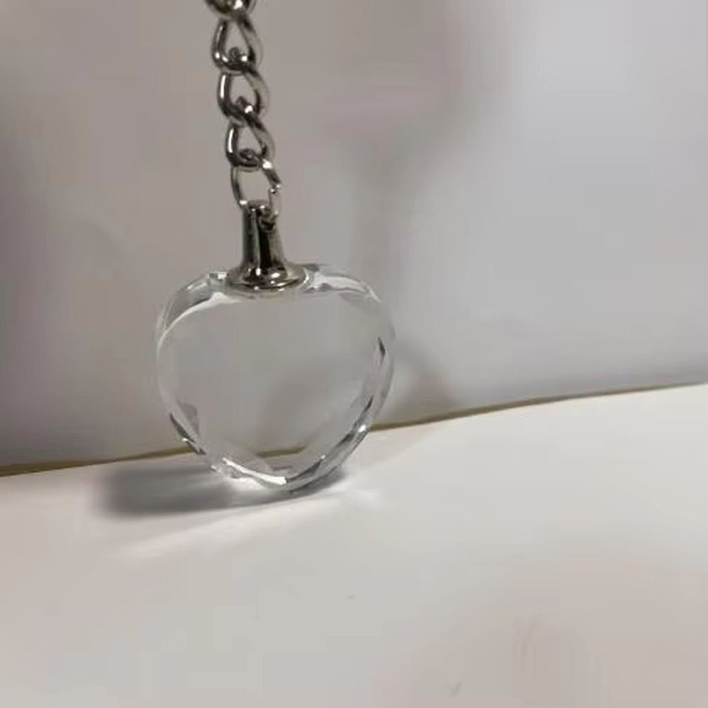 Keyring the Avengers Crystal Glass Keychain with Led Light - 3cm*11cm, heart without light image