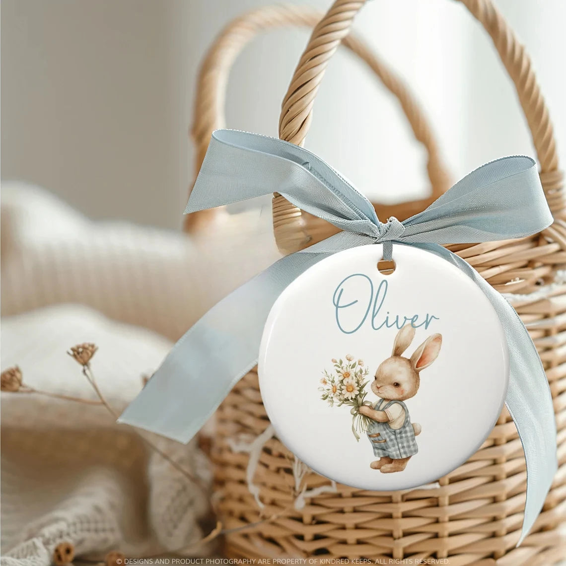 Personalized Easter Basket Tag image 0