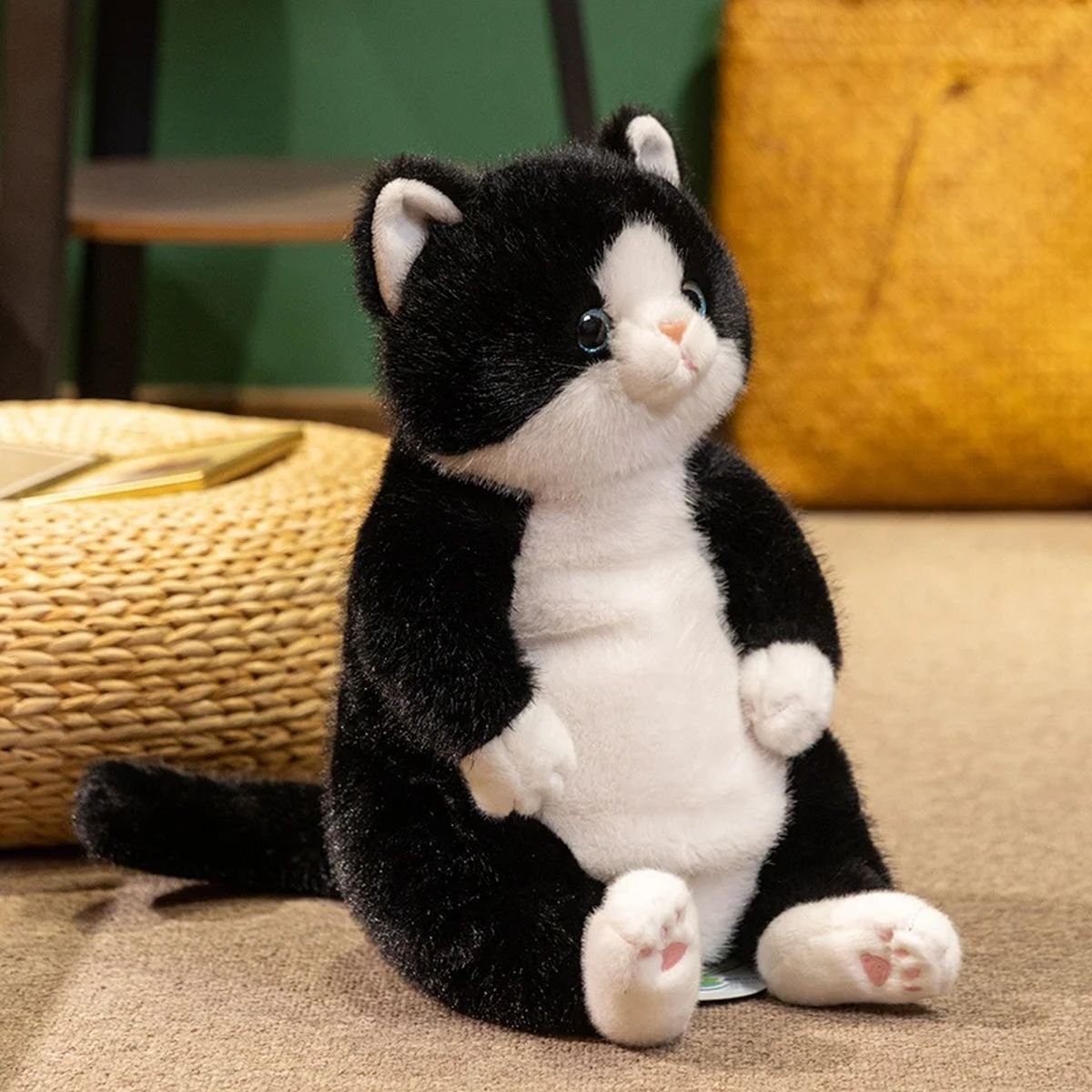 Plush Dog Cat - Black cat image