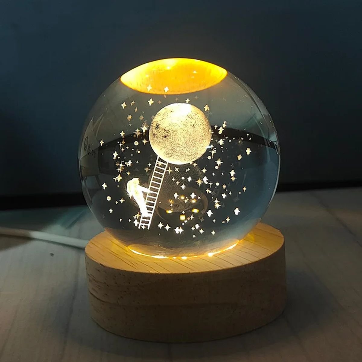 New 3D LED Crystal Ball - GO moom image