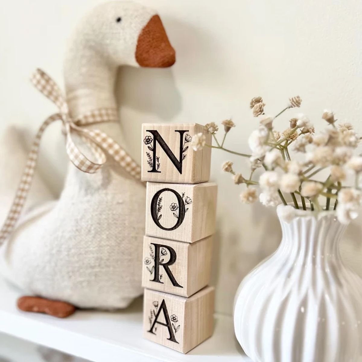 Engraved Wood Name Blocks image 0