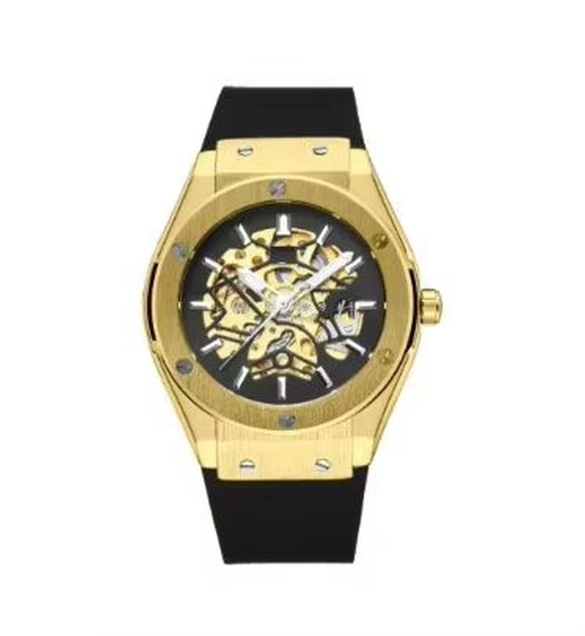 Men Luxury Brand Automatic Mechanical Wristwatch - Gold image