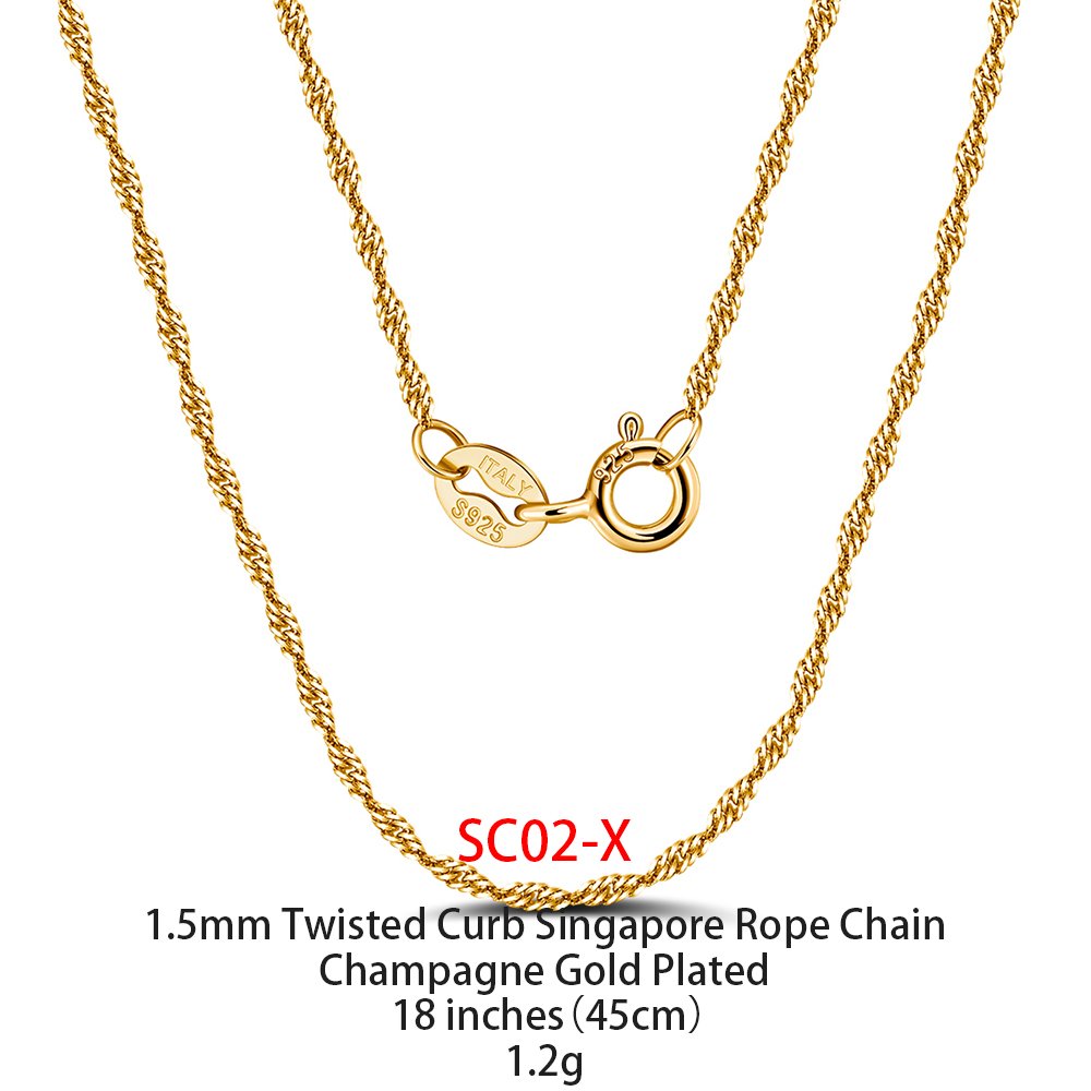 Gold Plated Jewellery - 18 inches(45cm), SC02-X image