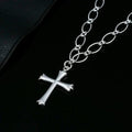 Sterling Silver classic cross Necklace image 0