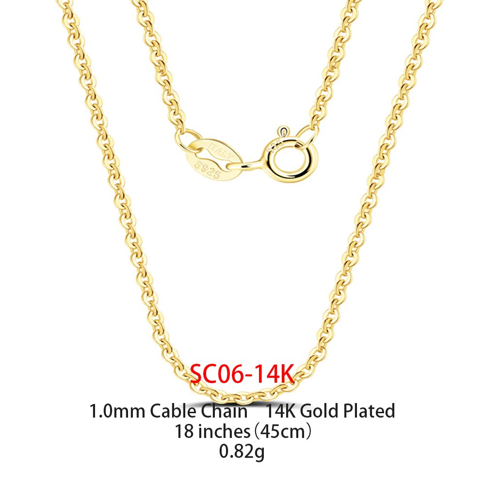 Gold Plated Jewellery - 20 inches(50cm), SC06-14K image