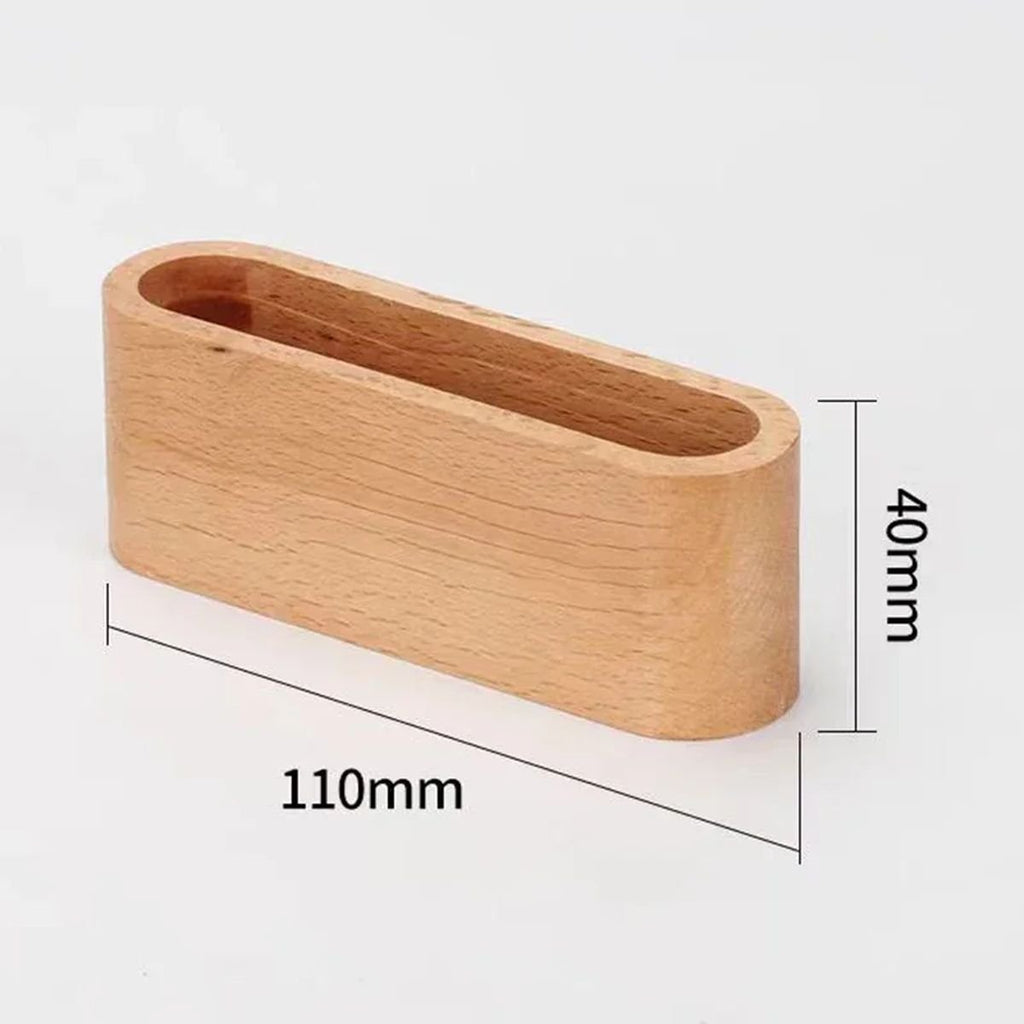Business Wooden Card Holder Organizer - Style C-Beach Wood image