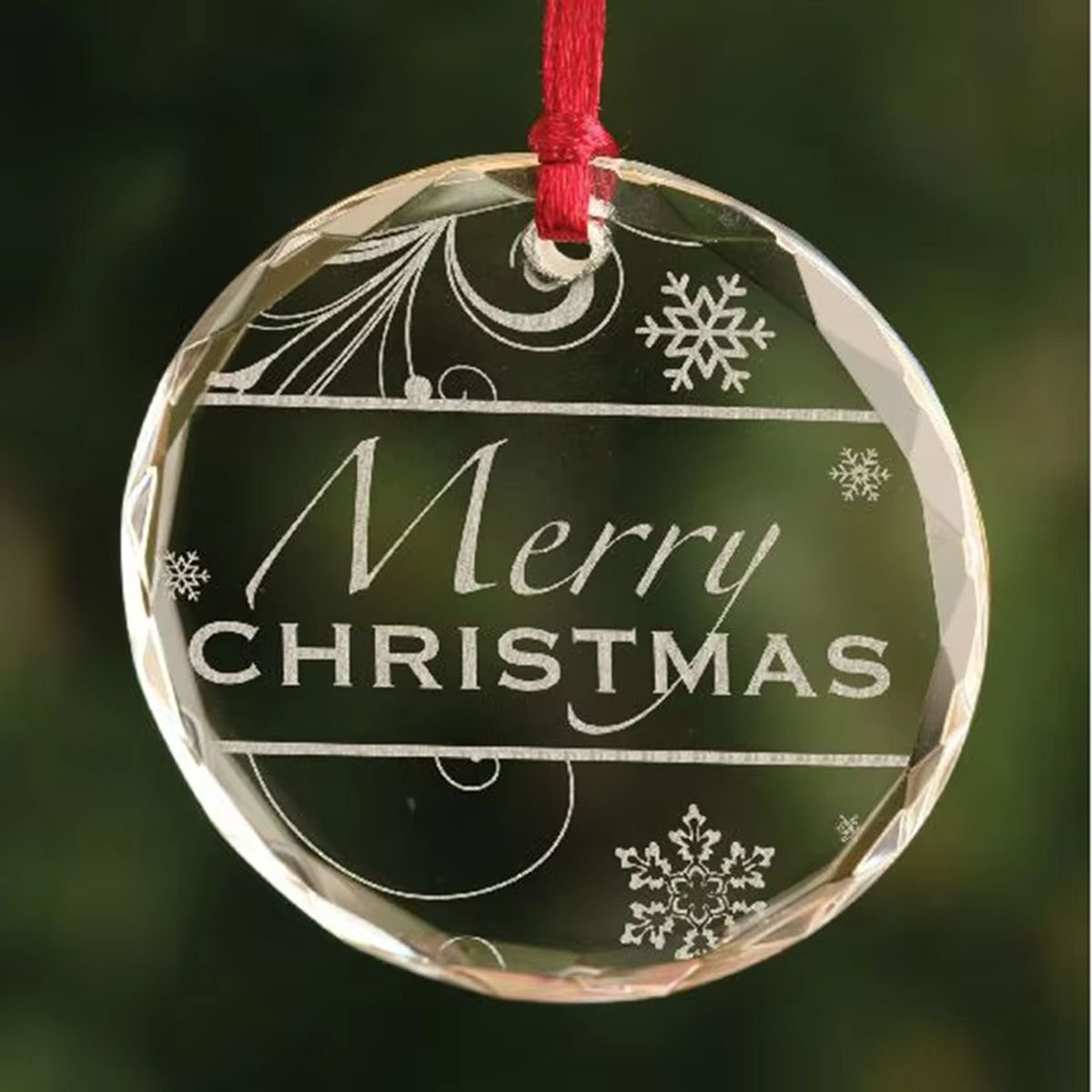 Crystal Christmas Ornament image 0