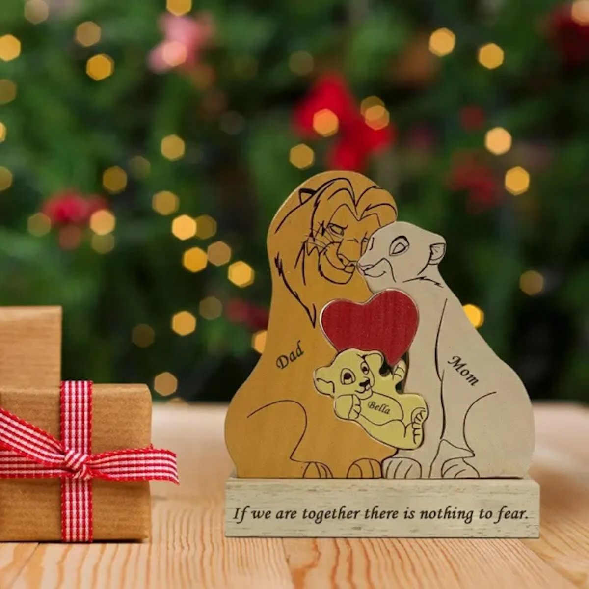 Personalized Lion King Wooden Family Puzzle image 0